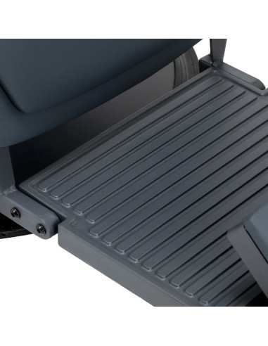 Cadeira de barbeiro NOVARA Graphite – Giratória hidráulica e com encosto reclinável 