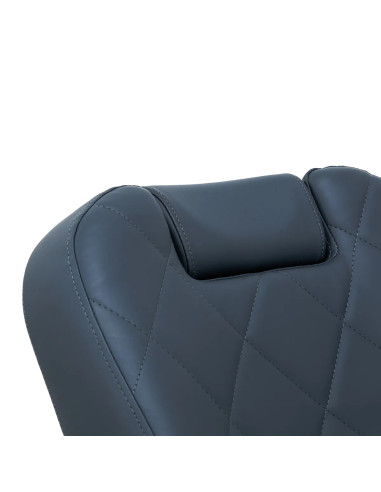 Poltrona barbiere NOVARA Graphite – Schienale girevole e reclinabile idraulico 