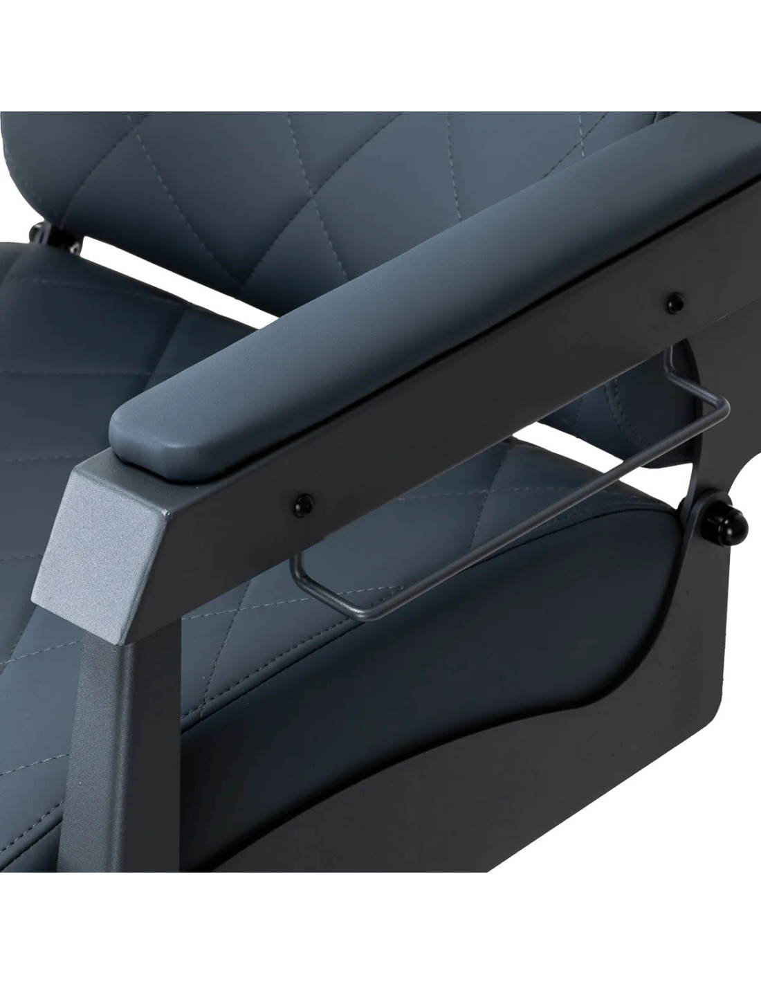 Fauteuil Barbier NOVARA Graphite – Hydraulique Rotatif & Dossier Inclinable 