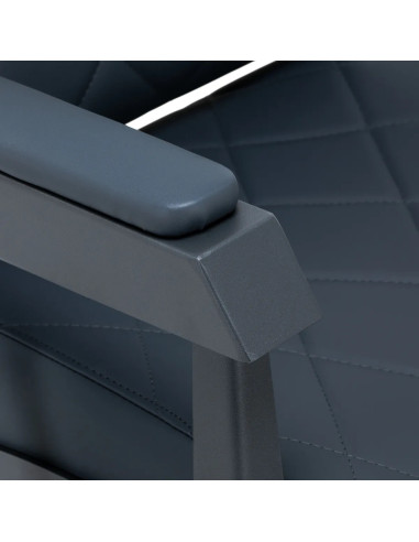 Fotel barberski NOVARA Graphite – hydrauliczny obrotowy i odchylany oparcie 