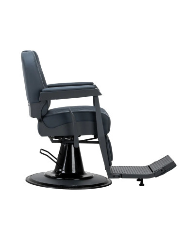 Fauteuil Barbier NOVARA Graphite – Hydraulique Rotatif & Dossier Inclinable 