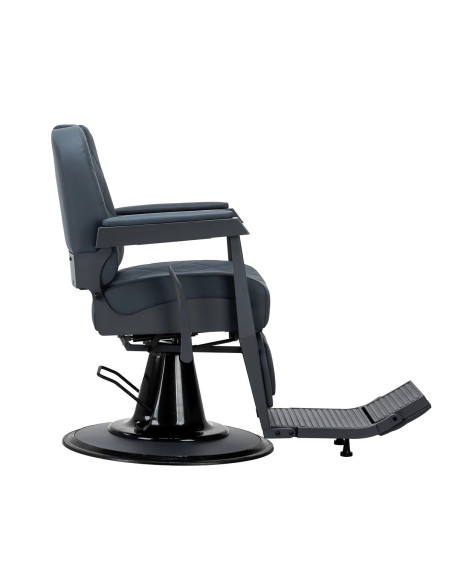 Fauteuil Barbier NOVARA Graphite – Hydraulique Rotatif & Dossier Inclinable 