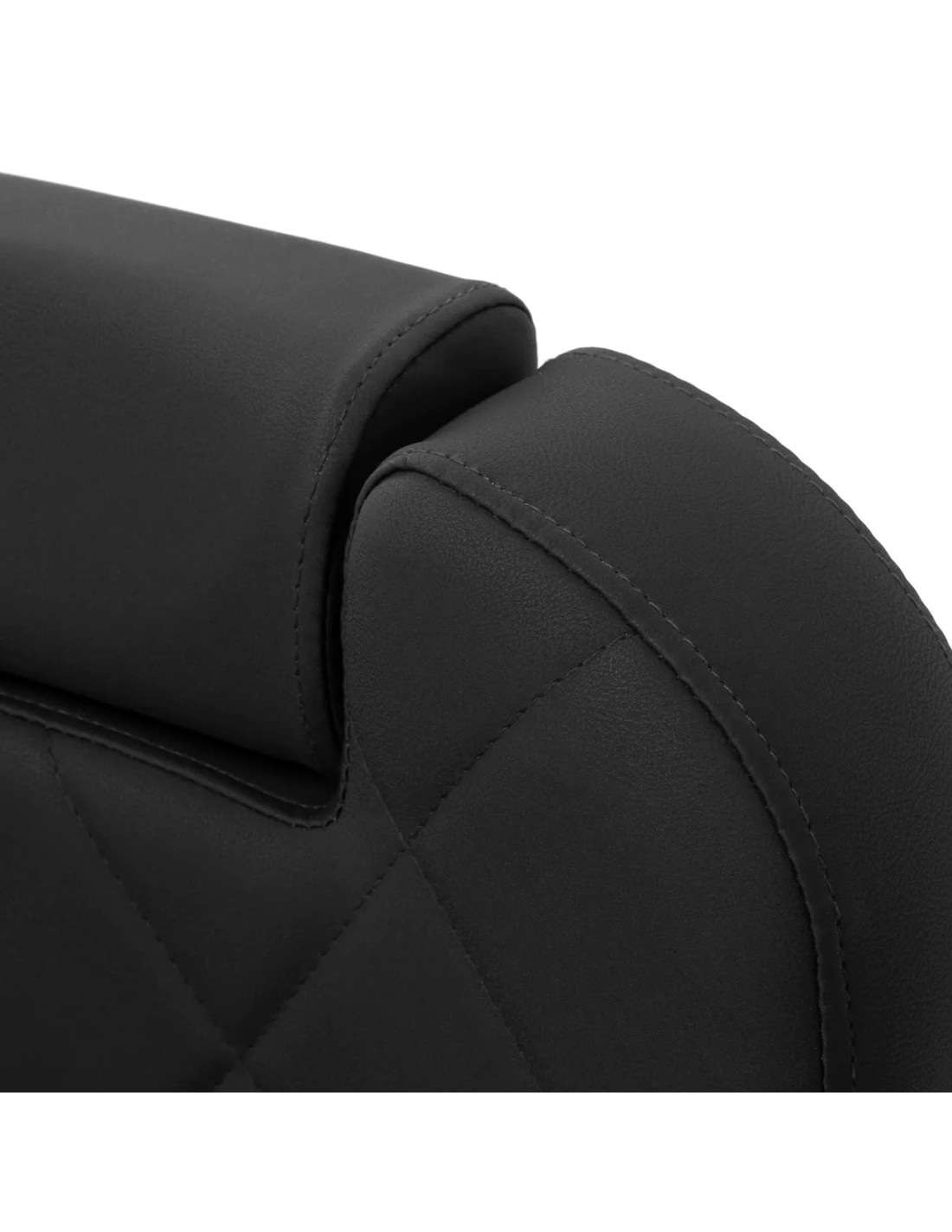 Fauteuil Barbier NOVARA Noir & Graphite – Hydraulique Rotatif & Dossier Inclinable 