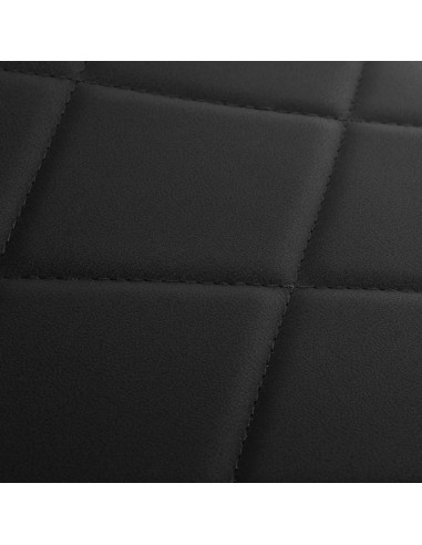 Sillón de barbero NOVARA, color negro y grafito – Respaldo giratorio y reclinable hidráulico 