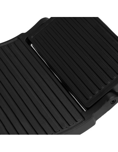 NOVARA Barber chair , Black & Graphite – Hydraulic Swivel & Reclining Backrest 