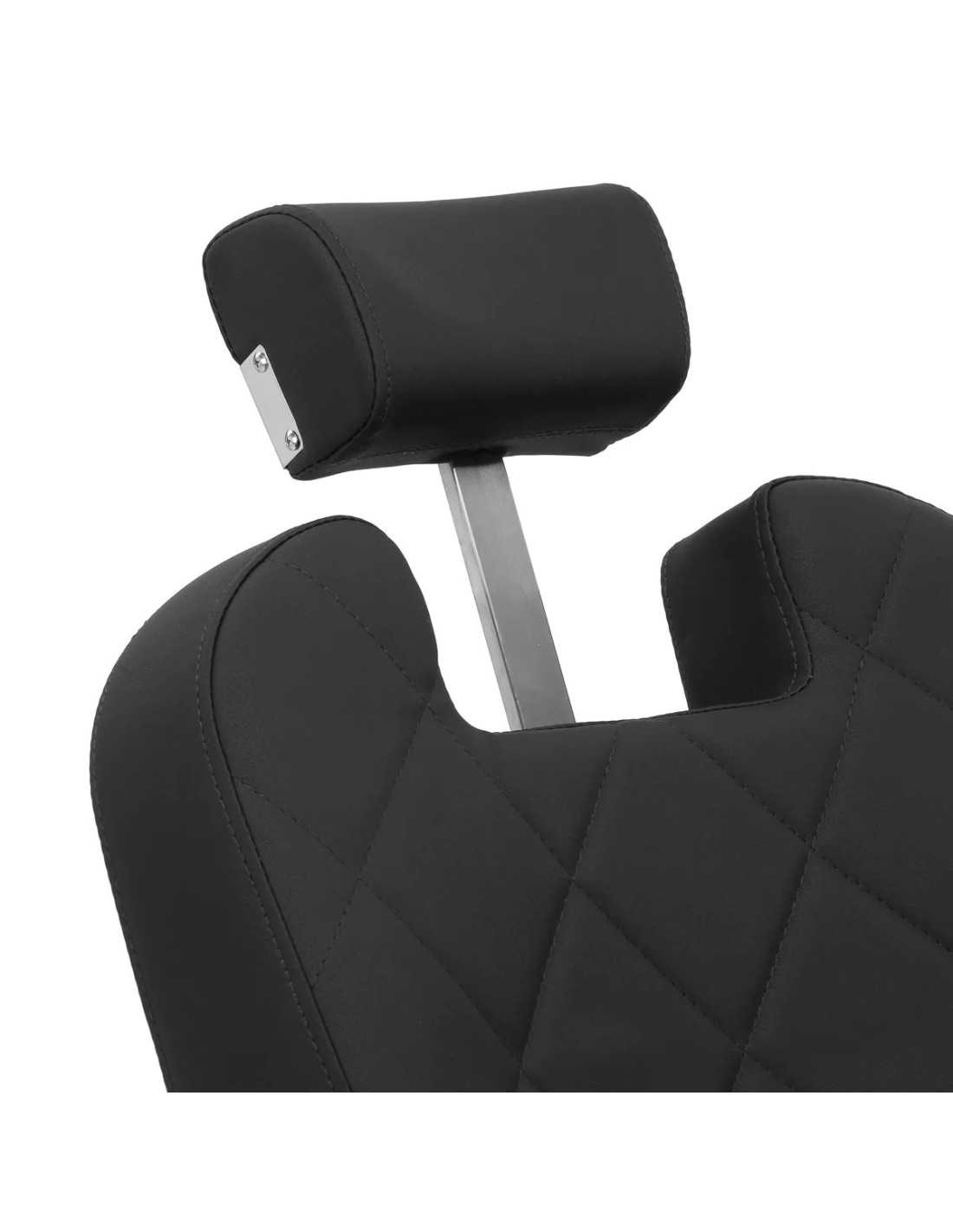 Fauteuil Barbier NOVARA Noir & Graphite – Hydraulique Rotatif & Dossier Inclinable 