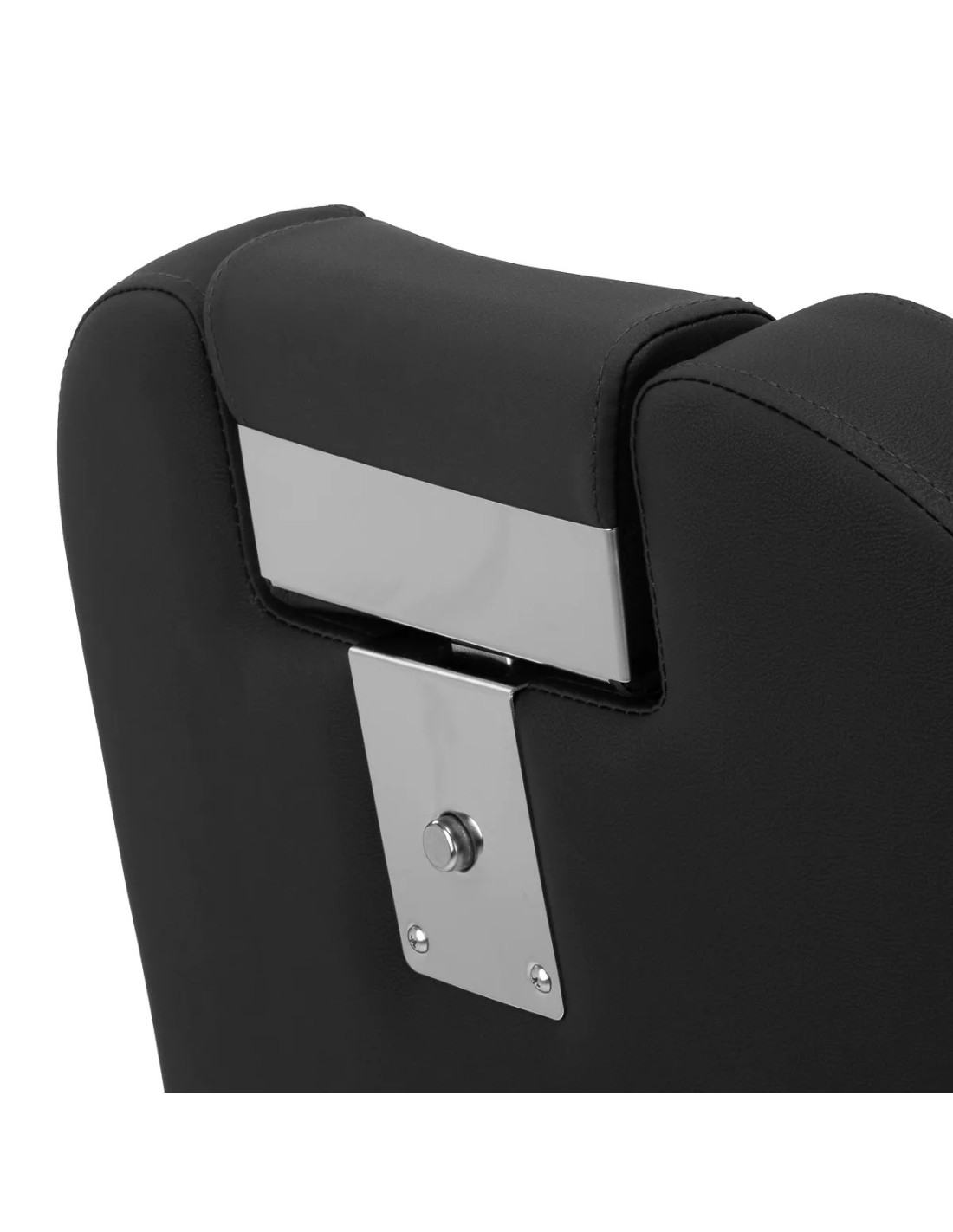 NOVARA Barber chair , Black & Graphite – Hydraulic Swivel & Reclining Backrest 