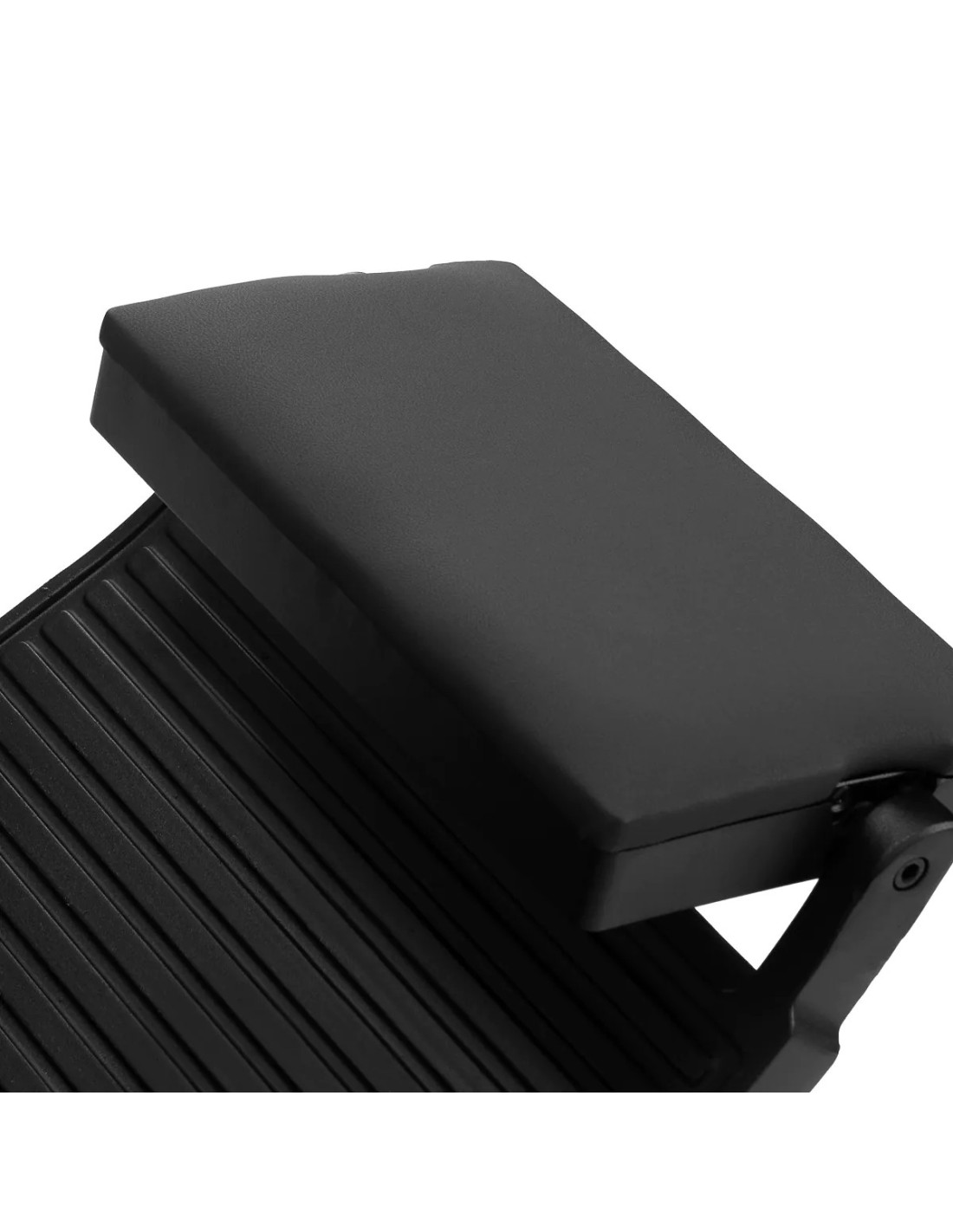 NOVARA Barber chair , Black & Graphite – Hydraulic Swivel & Reclining Backrest 