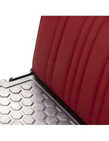 Fotel barberski ALESSANDRO Red – hydrauliczny rozkładany fotel Pro 