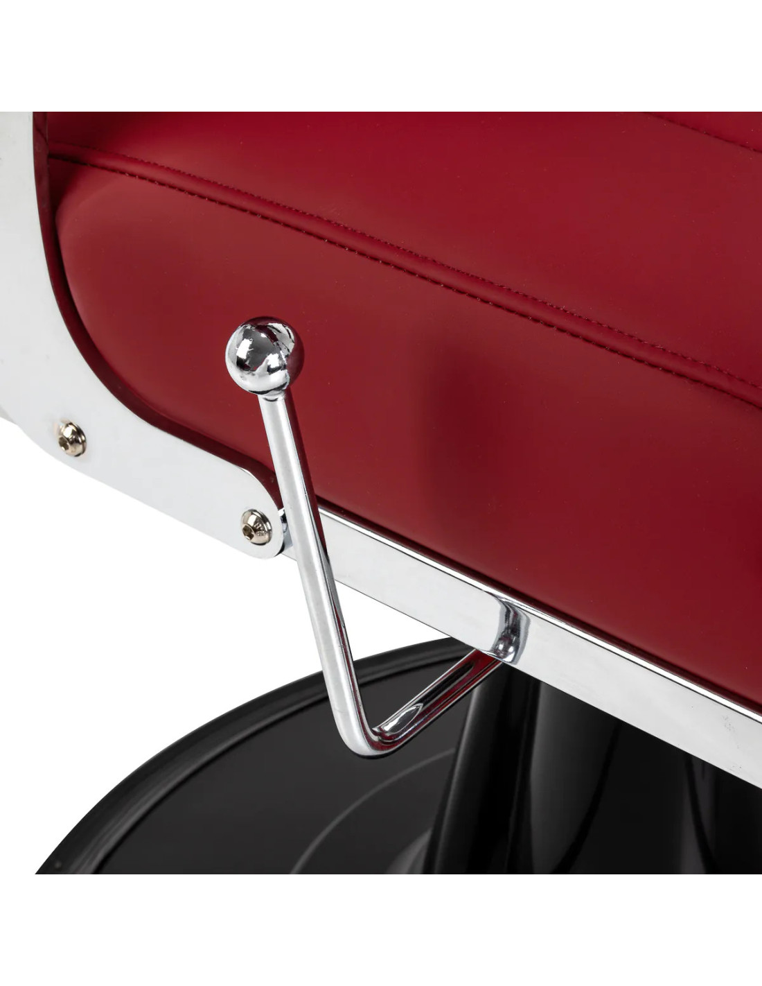 ALESSANDRO Barberstuhl Rot – Hydraulisch verstellbar 