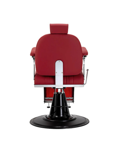 ALESSANDRO Rode Fotel barberski – Hydraulisch verstelbare professionele stoel 