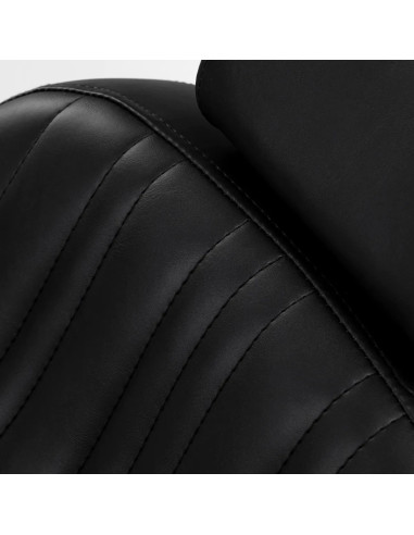 Sillón de barbero negro ALESSANDRO – Reclinable hidráulico Pro 