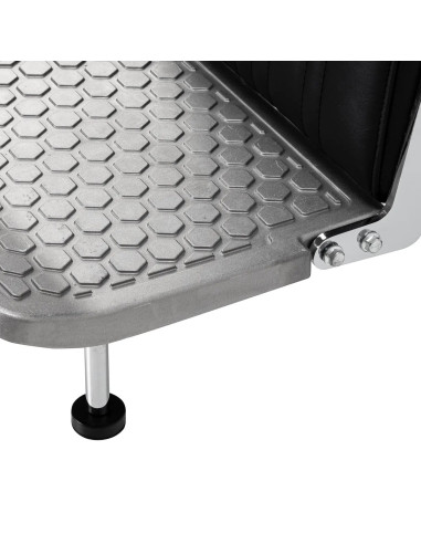 Sillón de barbero negro ALESSANDRO – Reclinable hidráulico Pro 