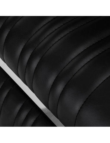 Sillón de barbero negro ALESSANDRO – Reclinable hidráulico Pro 