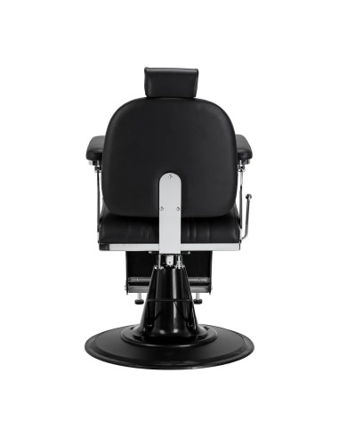 ALESSANDRO Zwarte Fotel barberski – Hydraulisch verstelbare professionele stoel 
