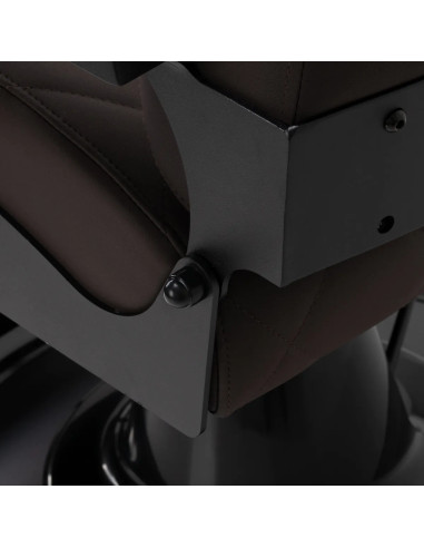 Fauteuil Barbier NOVARA Noir & Marron | Hydraulique Pro