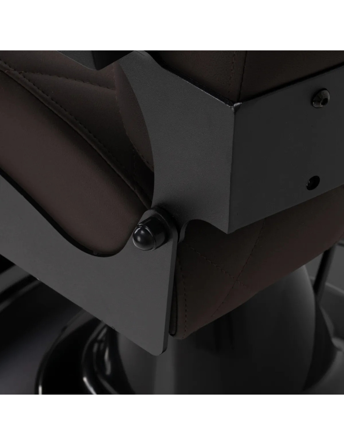 Fauteuil Barbier NOVARA Noir & Marron | Hydraulique Pro