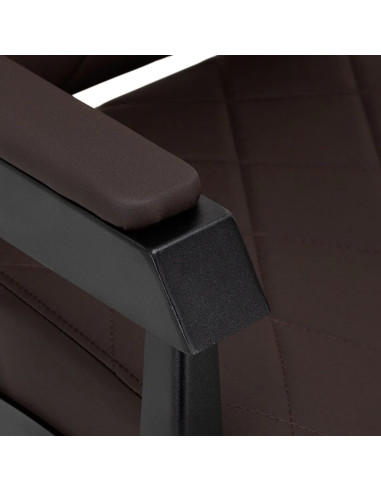 Fauteuil Barbier NOVARA Noir & Marron | Hydraulique Pro