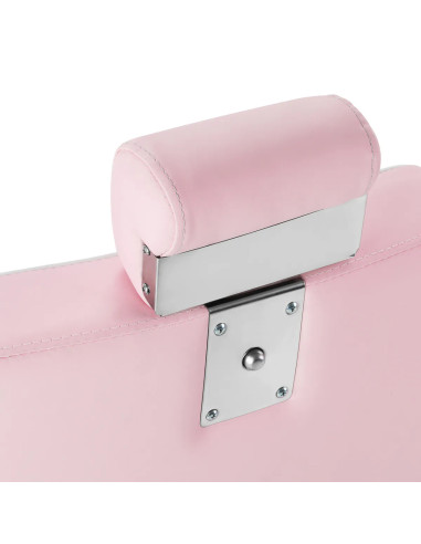 SALVATORE Barberstuhl , Pink & Chrom – Hydraulisch verstellbar 