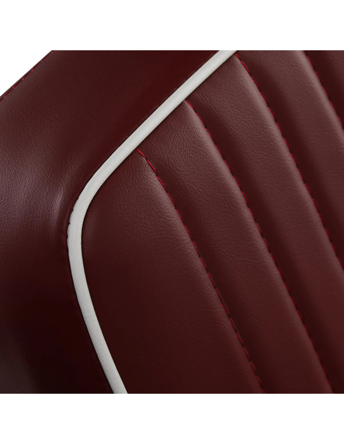 Sillón de barbero SALVATORE, roja y cromada – Reclinable hidráulicamente Pro 
