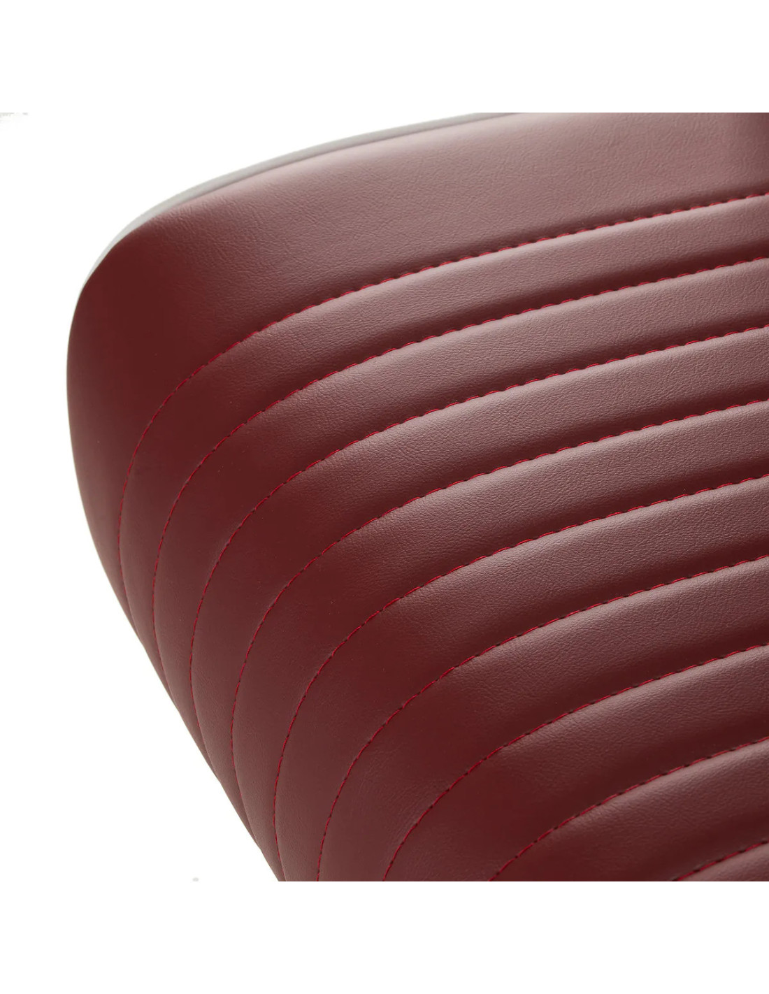 Sillón de barbero SALVATORE, roja y cromada – Reclinable hidráulicamente Pro 
