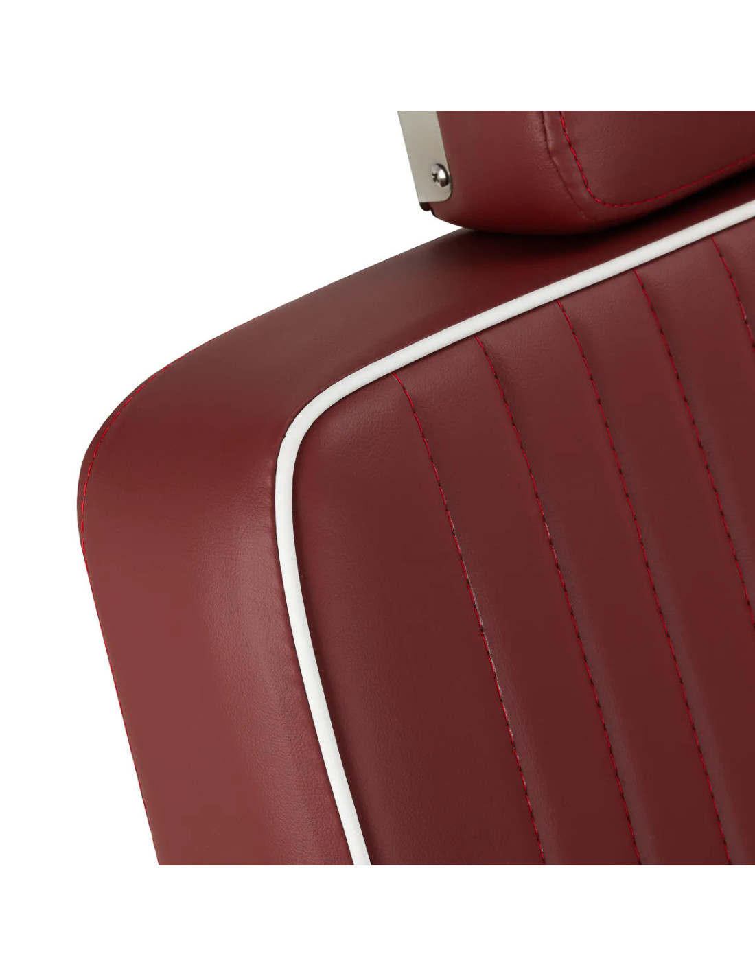 SALVATORE Barber chair , Red & Chrome – Hydraulic Reclining Pro 