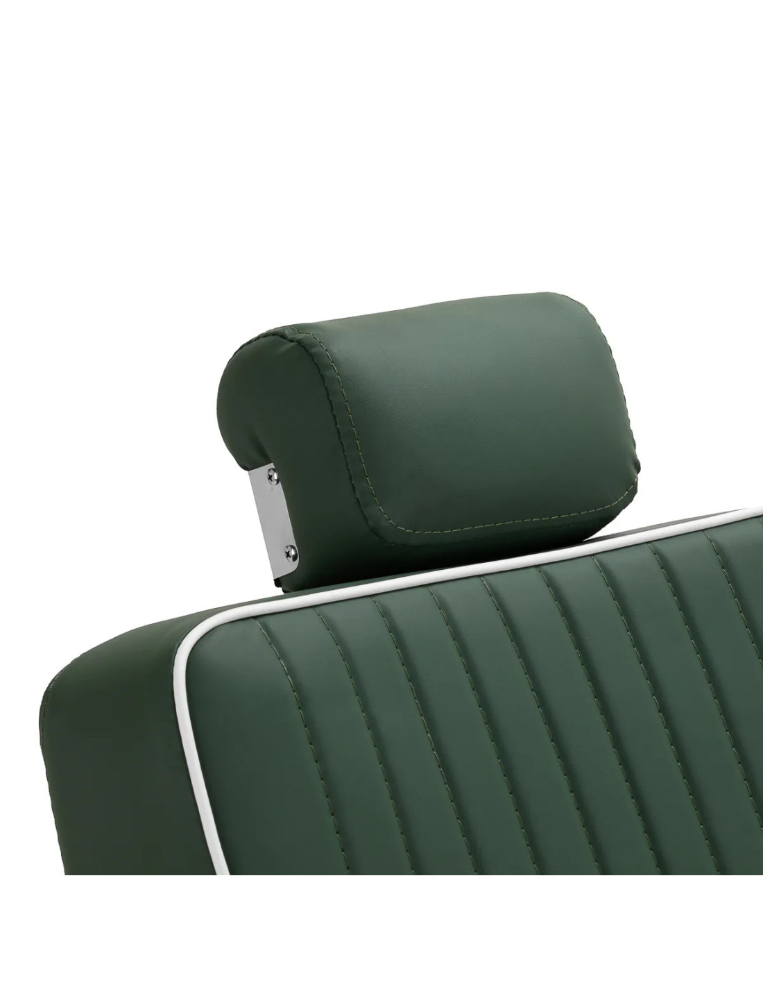 SALVATORE Barber chair , Green & Chrome – Hydraulic Reclining Pro 