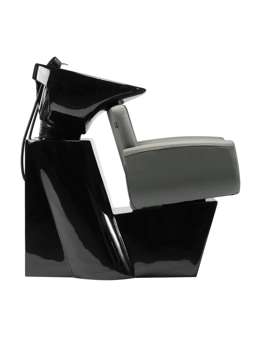 Bac de Coiffure Naples Grey Stone – Design Moderne & Cuvette Céramique Noire 