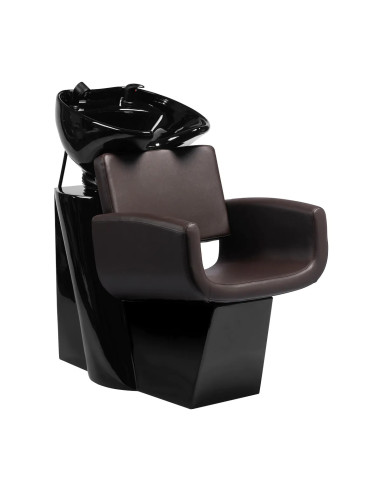 Bac de Coiffure Naples Marron Chocolat – Design Italien & Confort Premium 