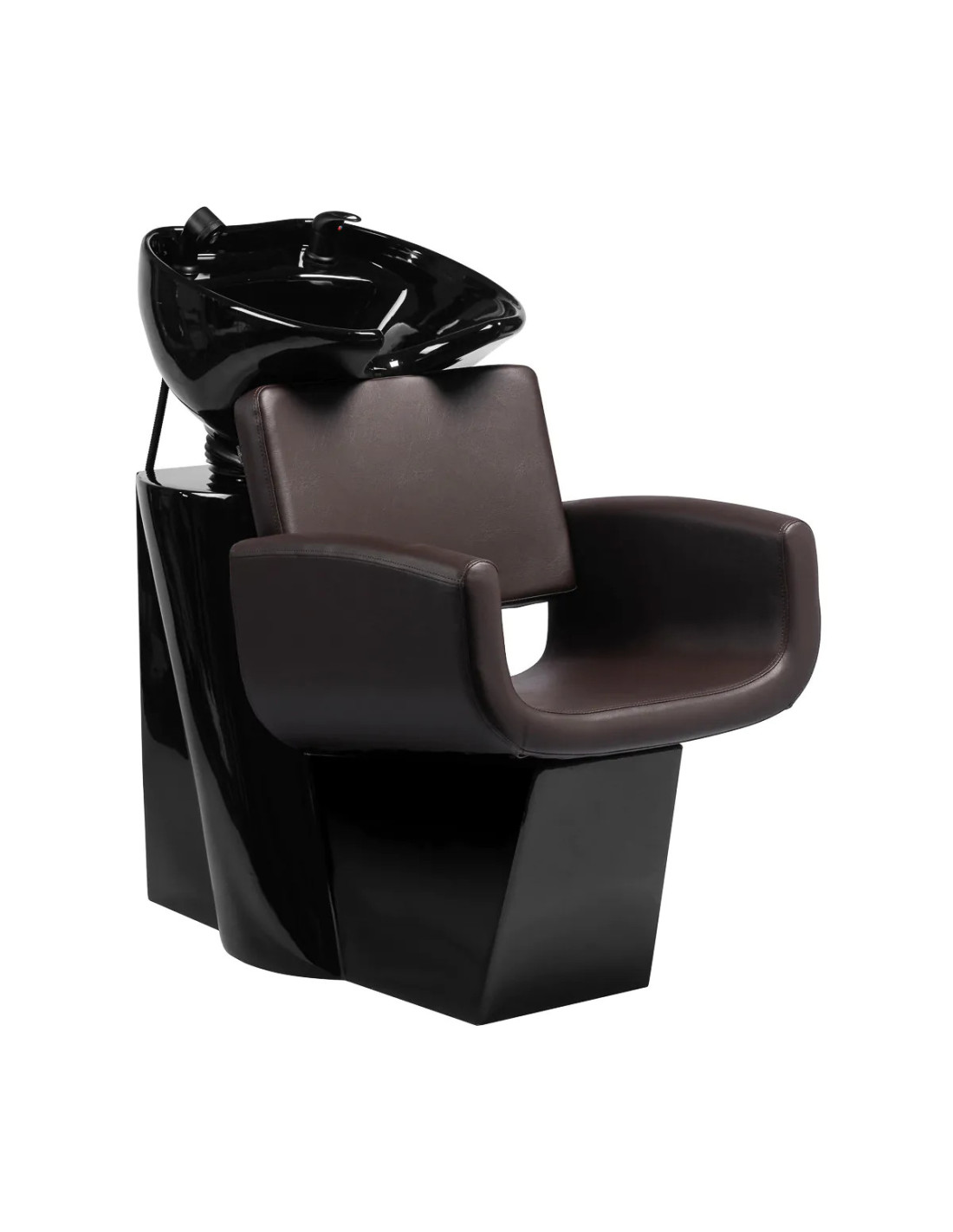 Bac de Coiffure Naples Marron Chocolat – Design Italien & Confort Premium 