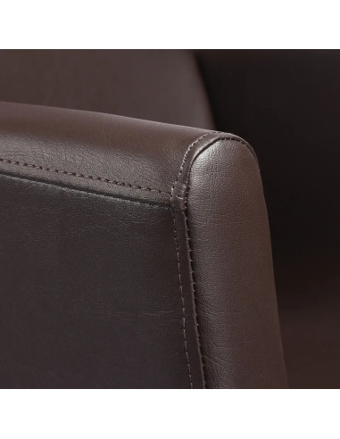 Bac de Coiffure Naples Marron Chocolat – Design Italien & Confort Premium 