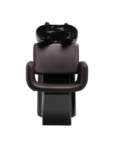 Bac de Coiffure Naples Marron Chocolat – Design Italien & Confort Premium 