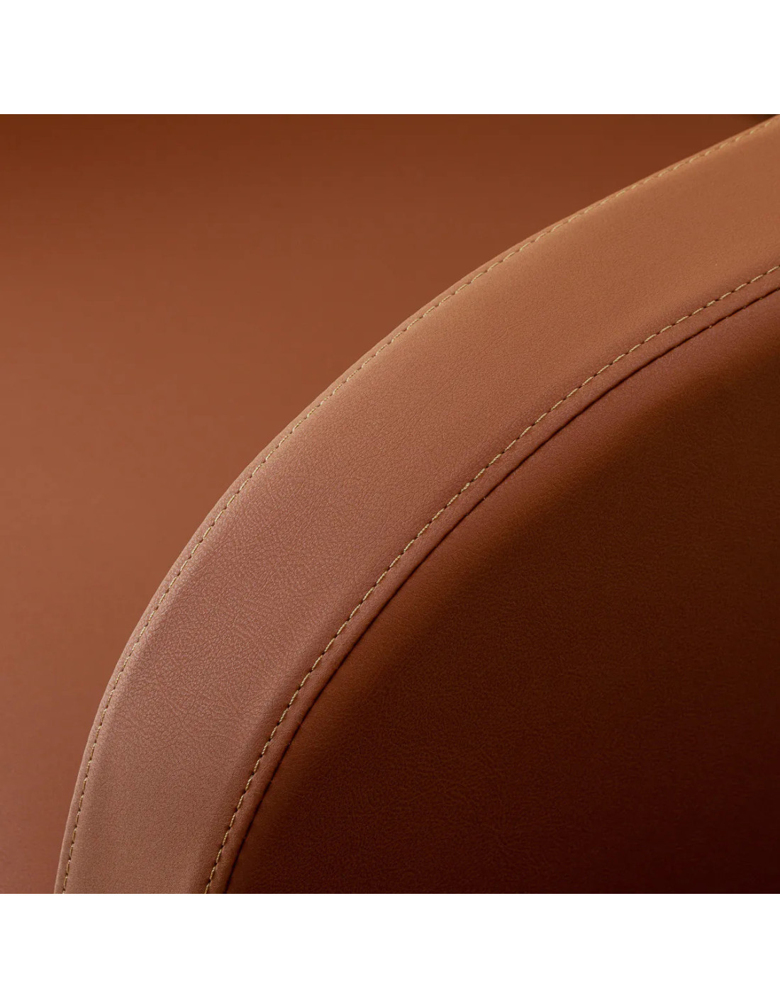 Fauteuil de Coiffage GIULIA Marron Terracotta – Design Italien & Confort Enveloppant 