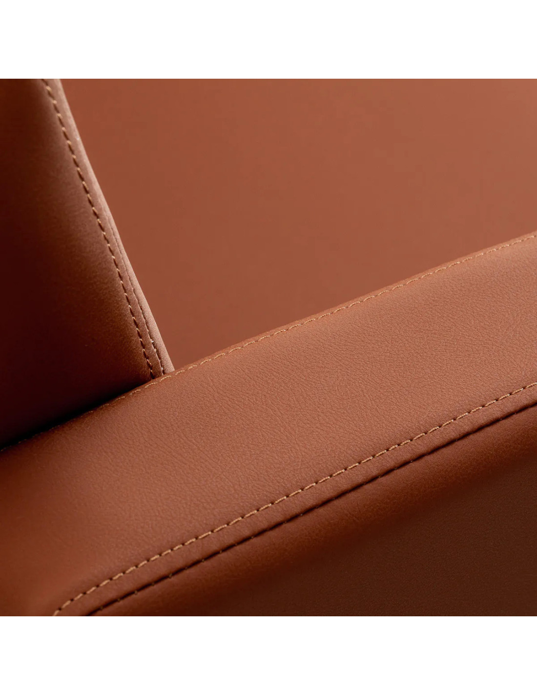 Fauteuil de Coiffage GIULIA Marron Terracotta – Design Italien & Confort Enveloppant 