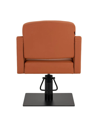 Fauteuil de Coiffage GIULIA Marron Terracotta – Design Italien & Confort Enveloppant 