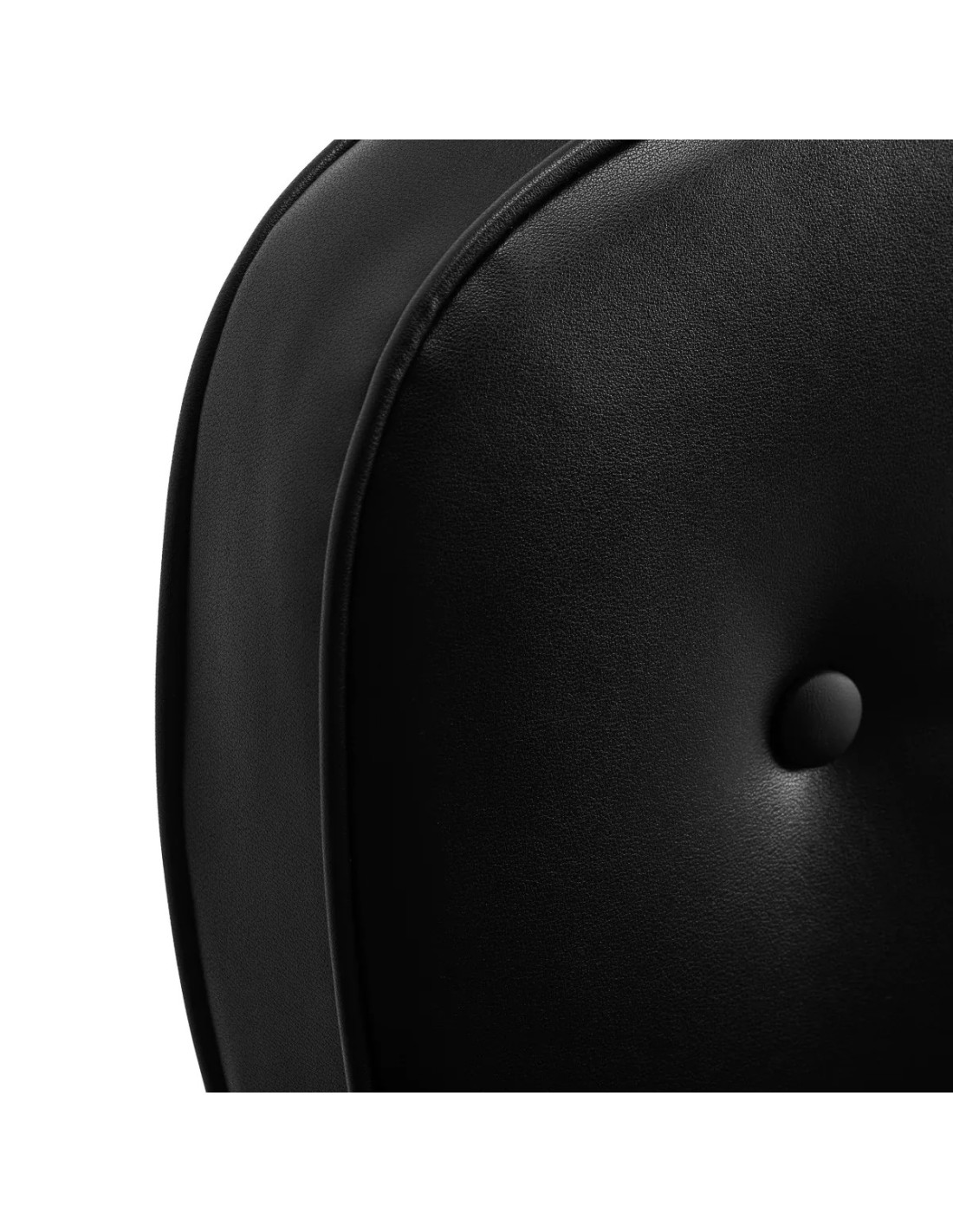 Sillón de peluquería ILARIA, totalmente negro, giratorio 360° y elevación hidráulica profesional