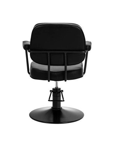 ILARIA Styling Chair, Full Black – 360° Swivel & Professional Hydraulic Lift