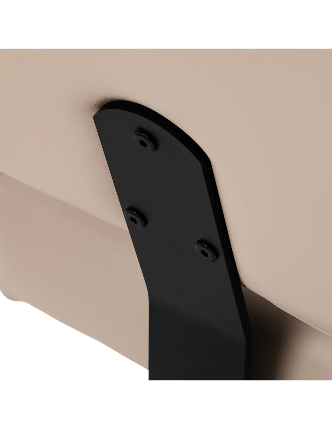 Poltrona da parrucchiere GABRIELLA, beige e nera – girevole a 360° e sollevamento idraulico