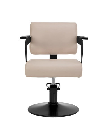 GABRIELLA Stylingstoel, Beige & Zwart – 360° Draaibaar & Hydraulische Lift