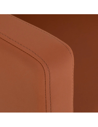 Silla de peluquería STEFANIA, marrón terracota