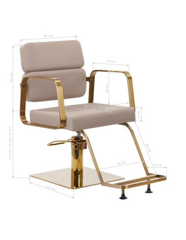 Gabbiano Porto-BM hairdressing chair: ergonomics and comfort for professional salons