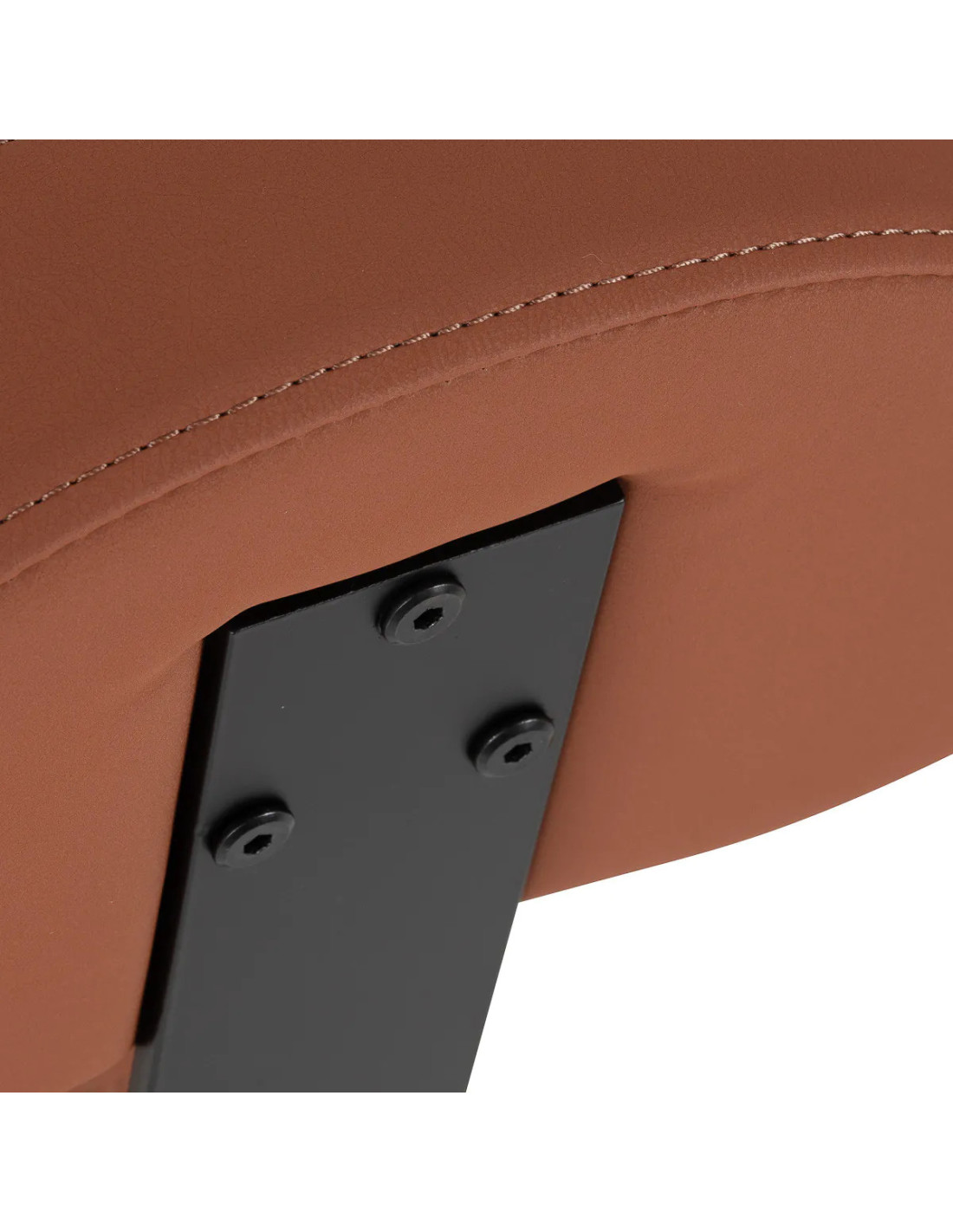 Sgabello da parrucchiere STEFANIA, marrone terracotta – Comfort e stile professionali