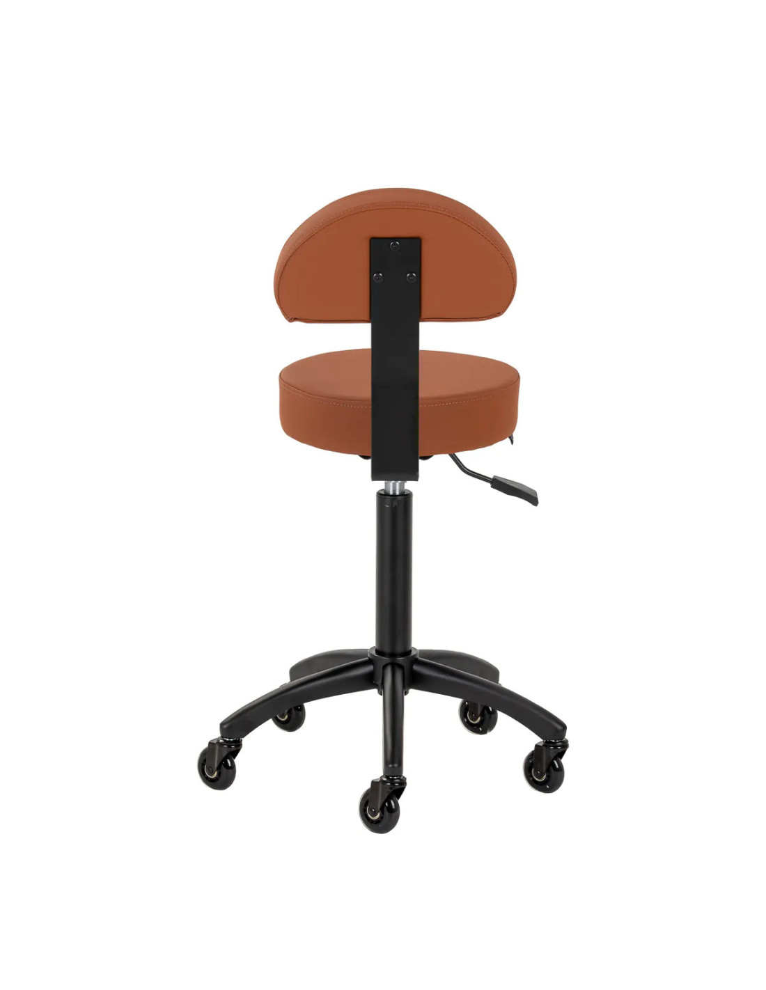 STEFANIA kappersstoel, terracotta bruin – Professioneel comfort en stijl