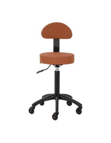 STEFANIA Hairdressing Stool, Terracotta Brown – Professional Comfort & Style