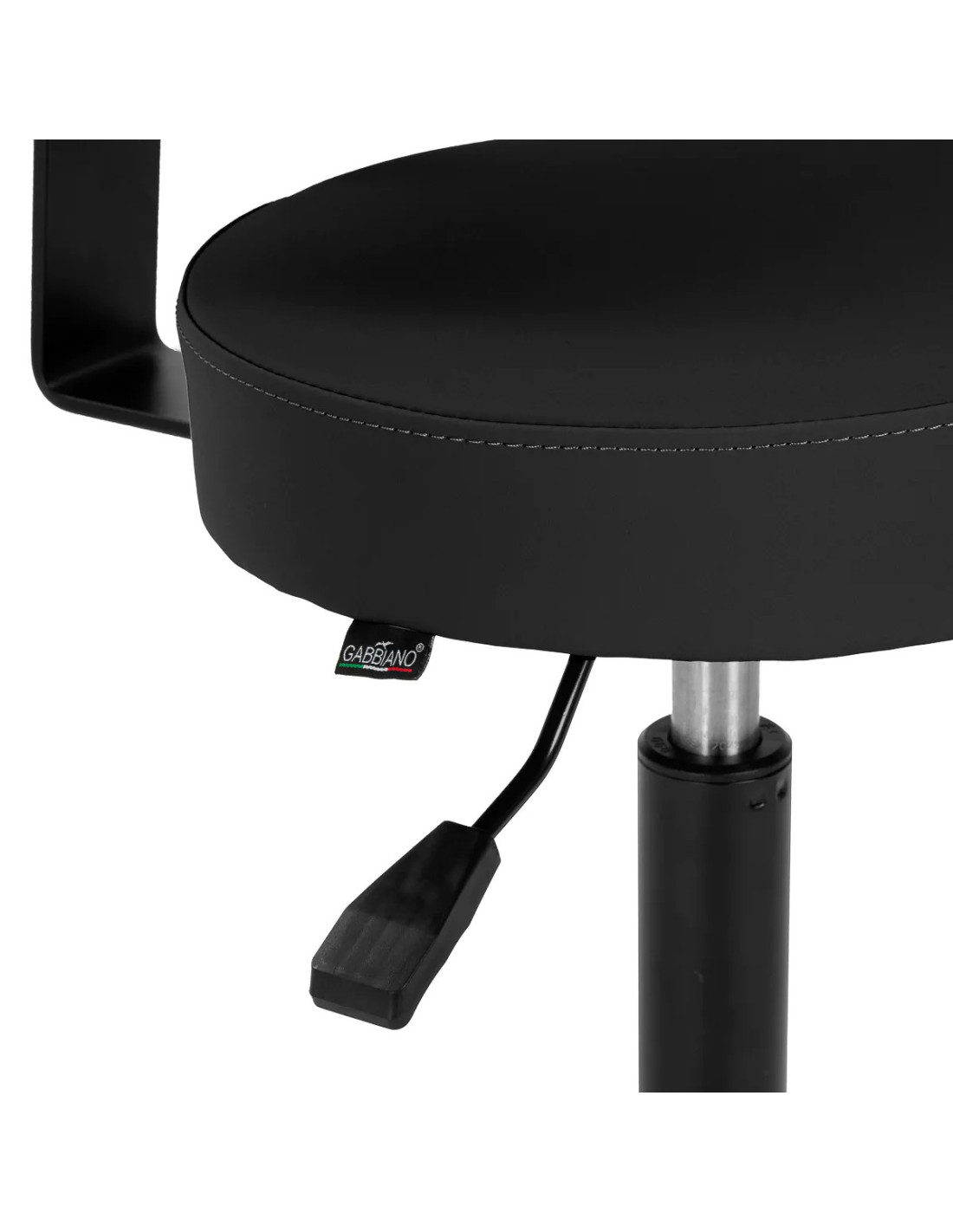 STEFANIA Hairdressing Stool, Full Black