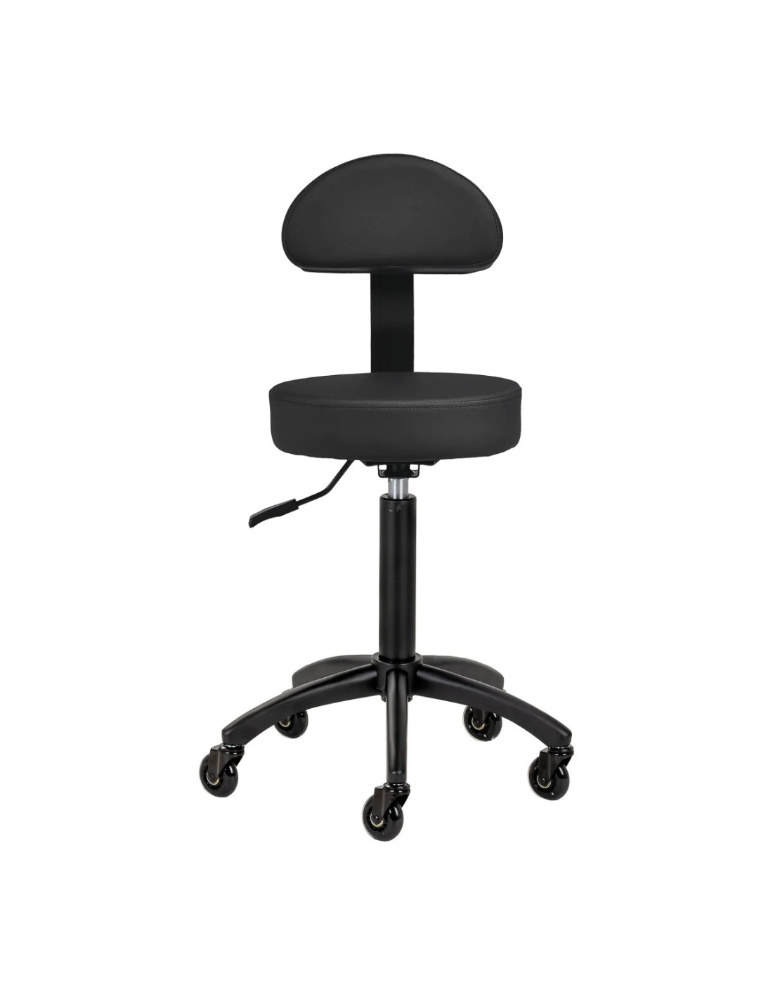 STEFANIA Hairdressing Stool, Full Black