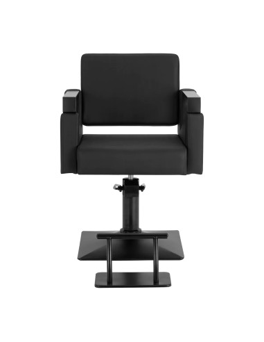 Cadeira de cabeleireiro hidráulica preta Matera – Conforto ergonômico e estabilidade para salão de beleza