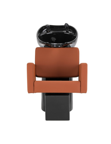 STEFANIA Shampoo unit – Hairdressing Wash Station, Terracotta Brown 