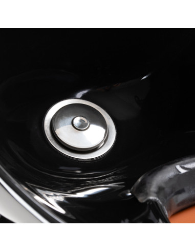 Lavacabezas STEFANIA – Estación de lavado para peluquería, color marrón terracota 