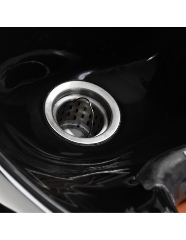 STEFANIA Rückwärtswaschbecken – Friseurwaschstation, Terrakottabraun 